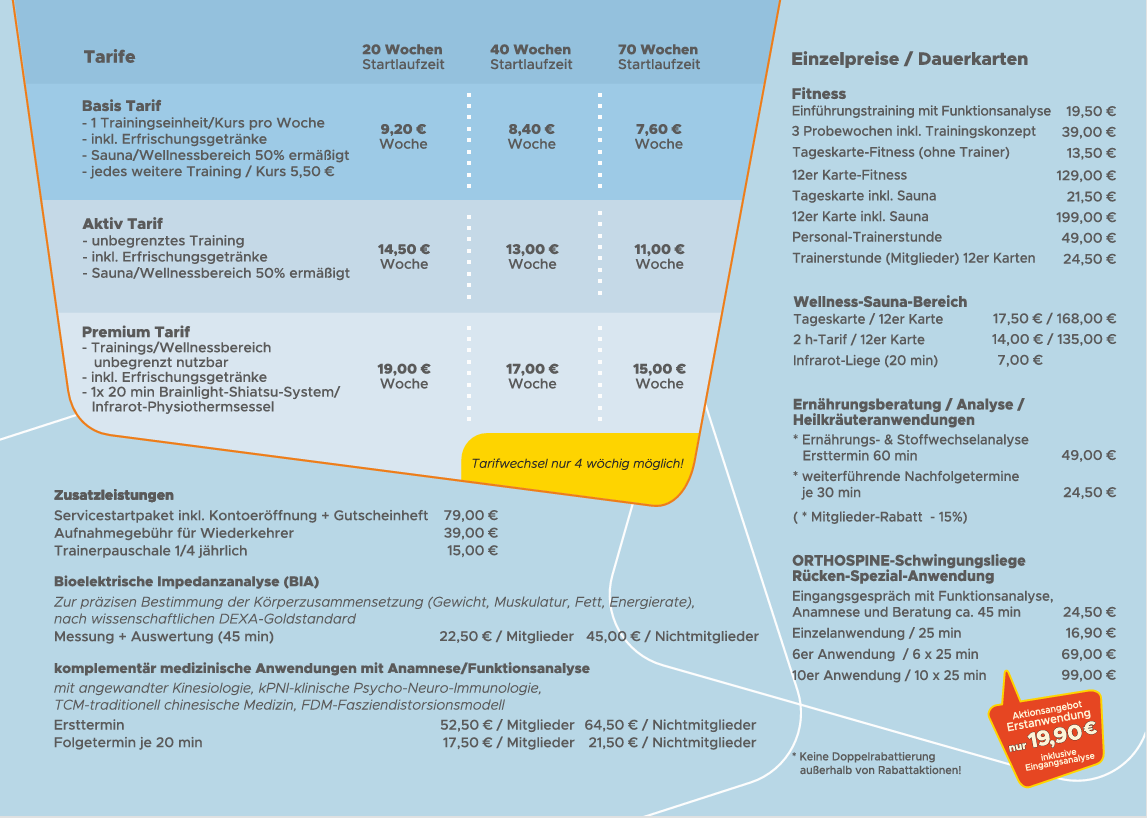 Preisliste ab 09/2025